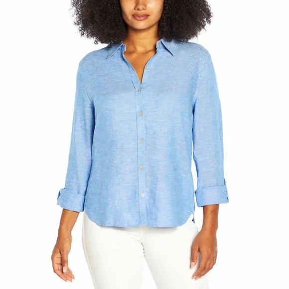 Orvis Women's Linen Blend Sleeve Top - Versatile Fashion
