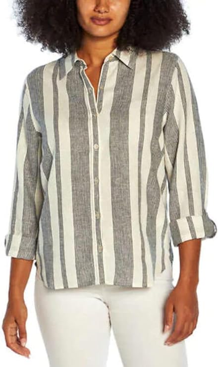 Orvis Women's Linen Blend Sleeve Top - Versatile Fashion