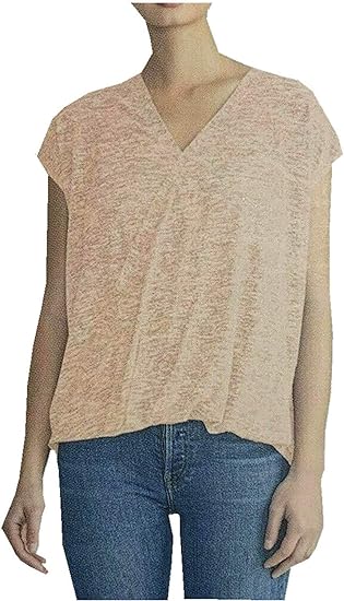 Rachel Roy Women's Short Sleeve V-Neck Shirt - Elegant Fashion Staple