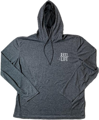 Reel Life Men's Destin UPF 50 Long Sleeve Heathered Hoodie Shirt