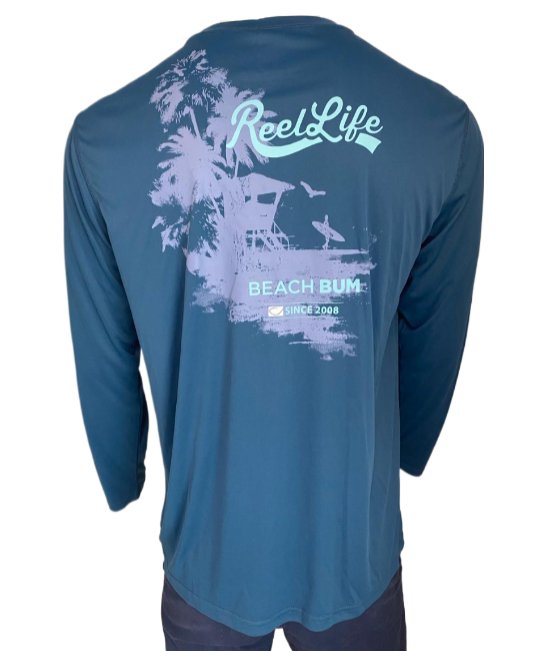 Reel Life Men's Long Sleeve 50+ UPF Shirt