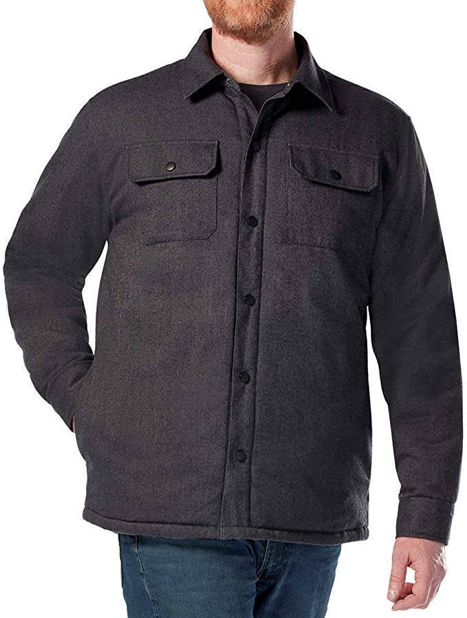 Rugged Men's Insulated Shirt Jacket