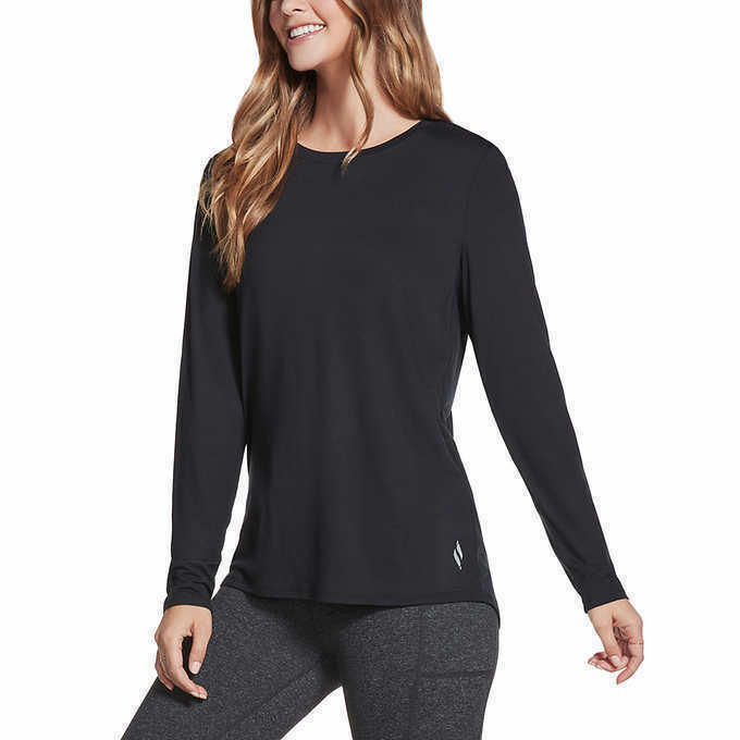 Skechers Women's Active Long Sleeve Tee - Moisture-Wicking Workout Shirt