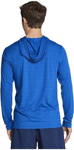 Speedo Men's UPF 50+ Quick Dry 4-Way Stretch Long Sleeve Hoodie