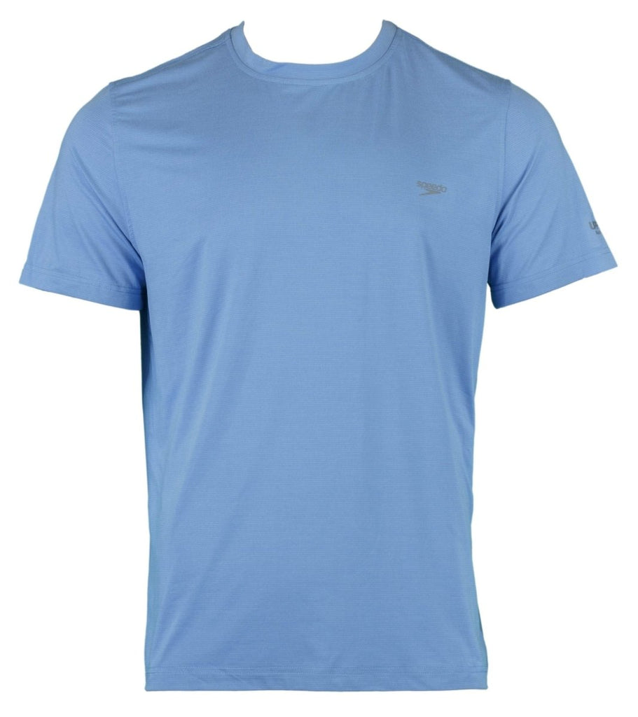 Speedo Men's UPF 50+ Quick Dry 4-Way Stretch Short Sleeve Swim Tee