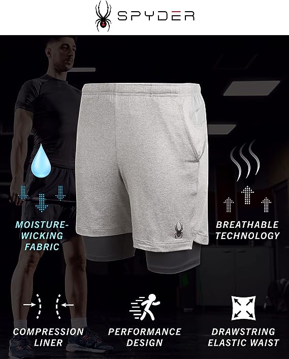 Spyder Men's Gym Fitness Shorts