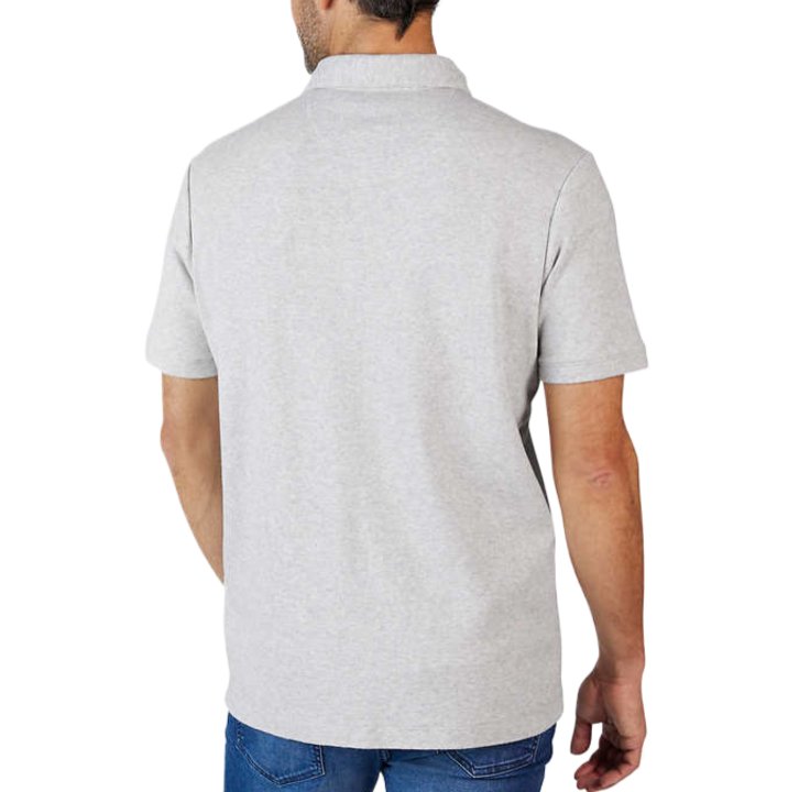 Tahari Men's Soft Knit Two Button Chambray Placket Polo Golf Shirts