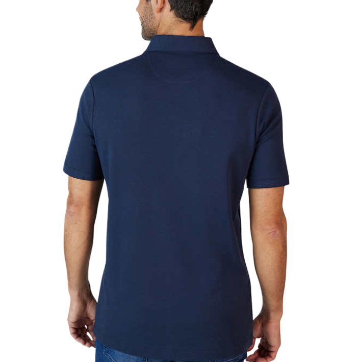 Tahari Men's Soft Knit Two Button Chambray Placket Polo Golf Shirts