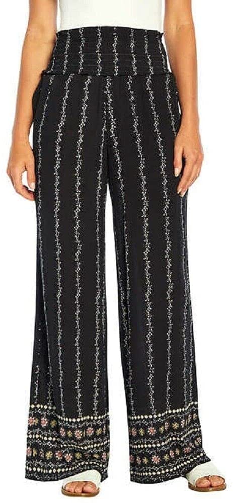 Three Dots Women's Printed Pant - Vibrant and stylish patterned pants for women.