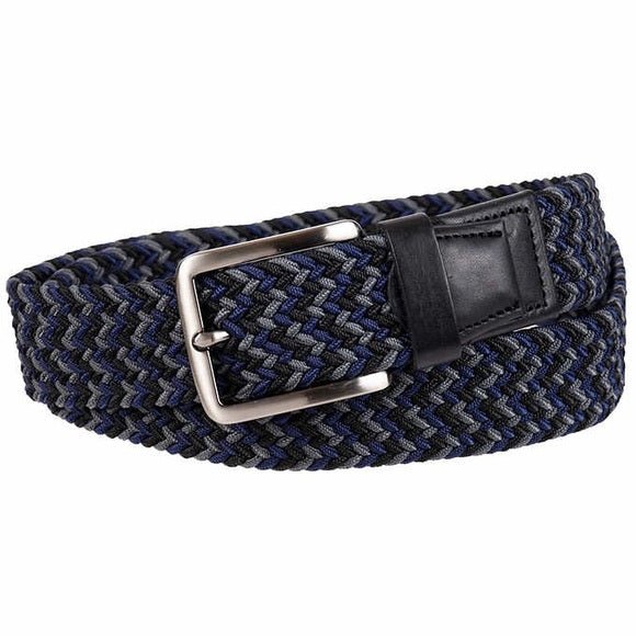 Tommy Bahama Men's Stretch Belt - Contemporary Casual Golf-Inspired Design, Polyester and Spandex Material