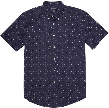 Tommy Hilfiger Men's Classic Button-down Short Sleeve Woven Shirt
