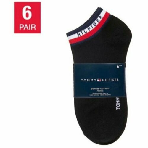 Tommy Hilfiger Women's Combed Cotton Ankle Socks ,6-Pairs