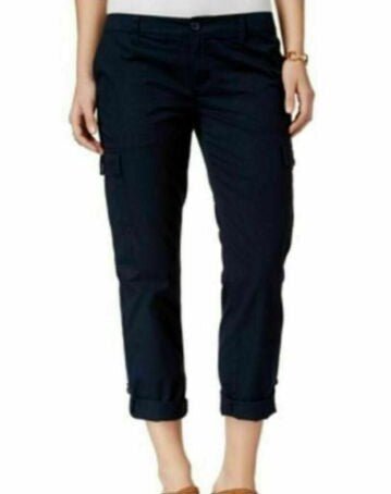 Tommy Hilfiger Women's Roll-Cuff Crop Capri Pants