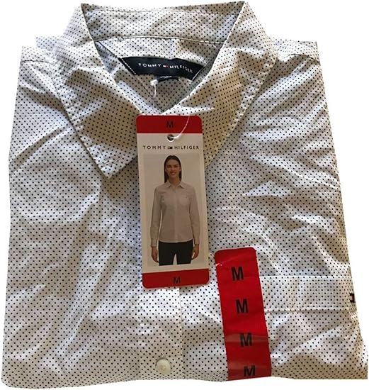 Tommy Hilfiger Women's Roll Tab Button Down Shirt - Premium Quality Fashion