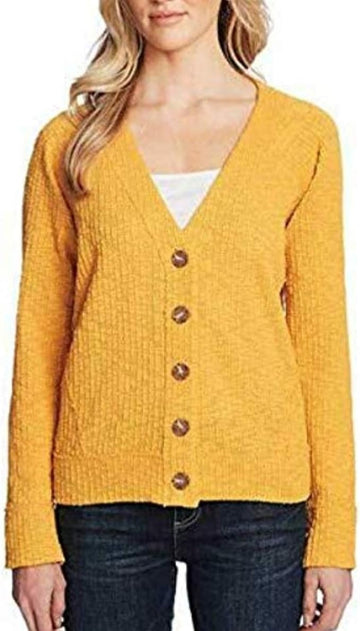 Women's Versatile Fashion Cardigan with Button-Up Design -  Long Sleeve Button Up Cardigan