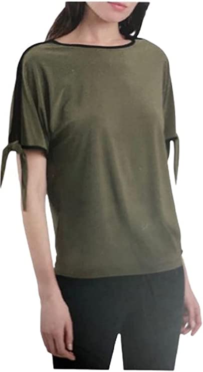 Two By Vince Camuto Tie Sleeve Top - Stylish Women's Fashion