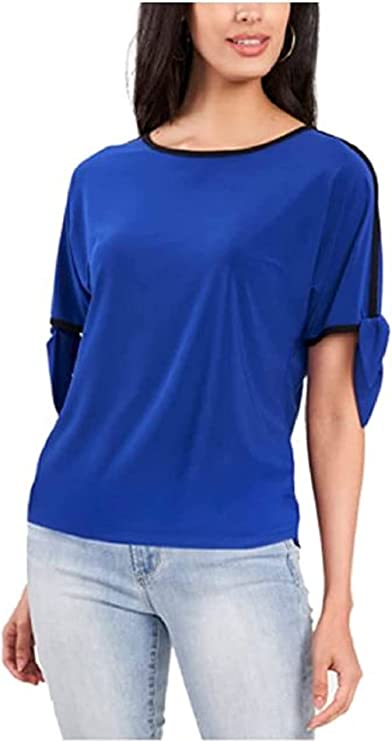 Two By Vince Camuto Tie Sleeve Top - Stylish Women's Fashion