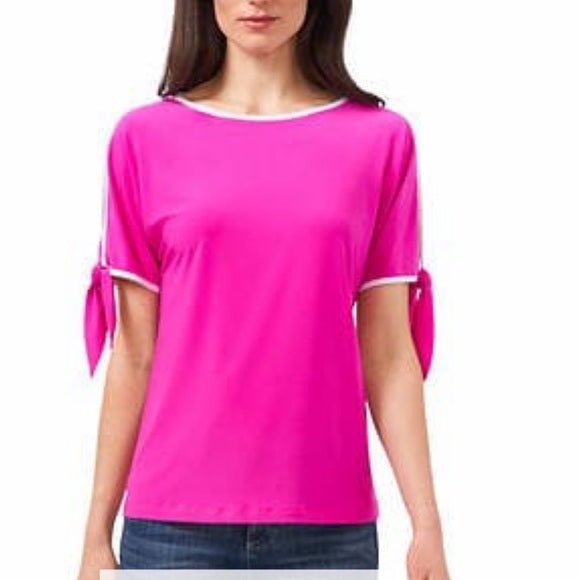 Two By Vince Camuto Tie Sleeve Top - Stylish Women's Fashion