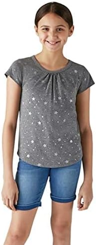 Girl's Short Sleeve Scoop Neck T-Shirt 3-Pack - Stylish and Vibrant Girls' Tee Set by Vigoss