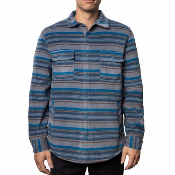 Voyager Men's Fleece Shirt Jacket - Warm & Stylish Outerwear