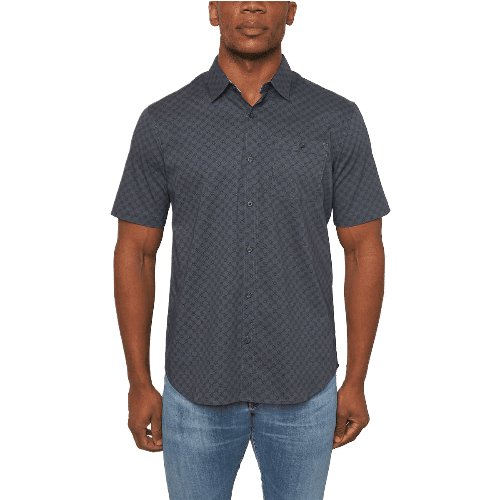 Voyager Men's Stretch Woven Shirt - Classic Button-Down Style