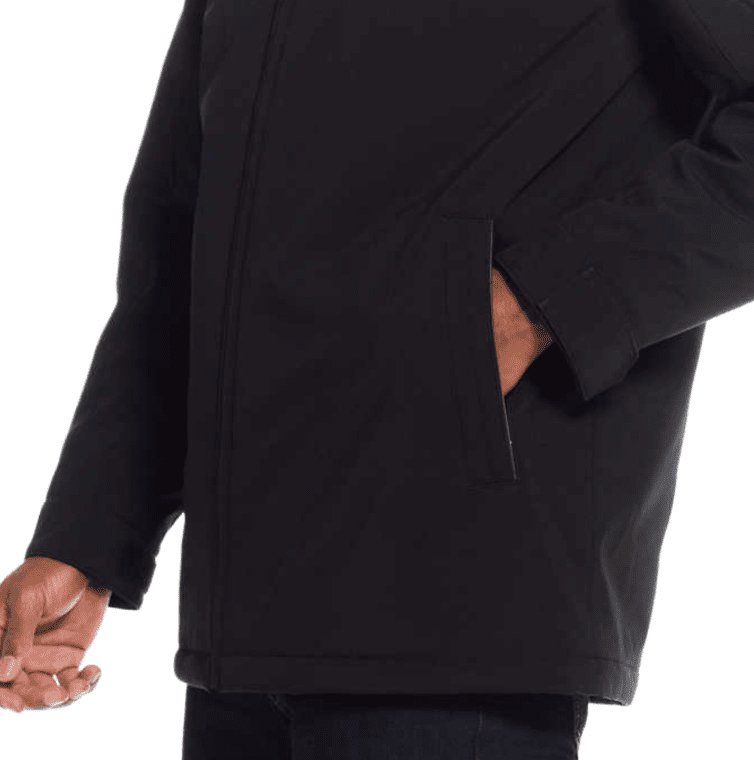 Weatherproof Men's Jacket, Double Layer Zip Hooded Water Repellant Coat