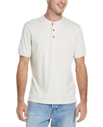 Weatherproof Vintage Men's 3 Button Short Sleeve Henley Shirts