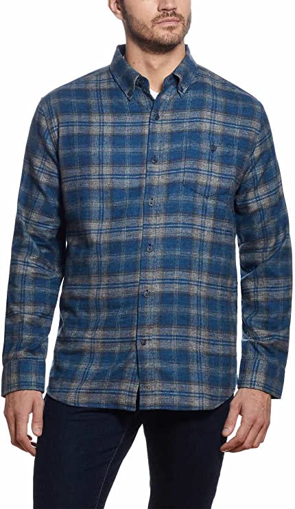 Durable Men's Flannel Shirt - Water-Resistant & Timeless Design