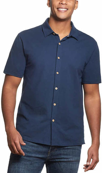 Weatherproof Vintage Men's Short Sleeve Button Up Shirt