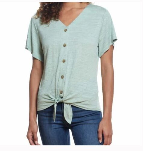 Weatherproof Vintage Tie Front Top - Elegant & Durable | Shop Now!