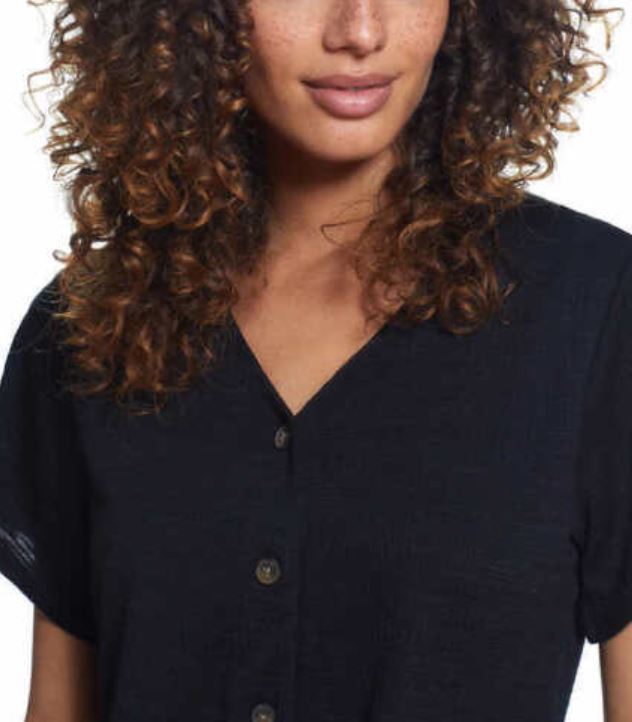 Weatherproof Vintage Tie Front Top - Elegant & Durable | Shop Now!