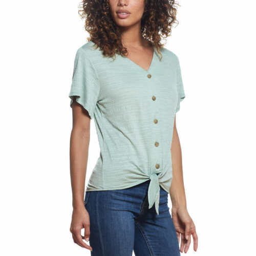 Weatherproof Vintage Tie Front Top - Elegant & Durable | Shop Now!