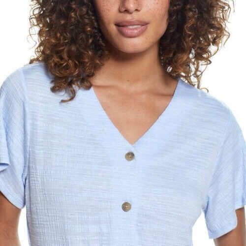 Weatherproof Vintage Tie Front Top - Elegant & Durable | Shop Now!