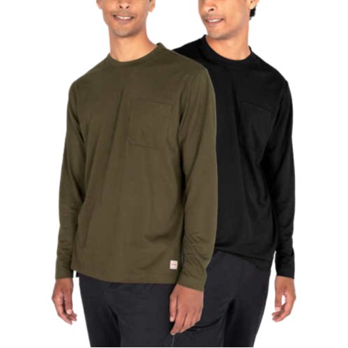 Wrangler Men's Long Sleeve Layering Tee 2-Pack