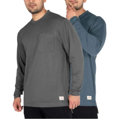 Wrangler Men's Long Sleeve Layering Tee 2-Pack